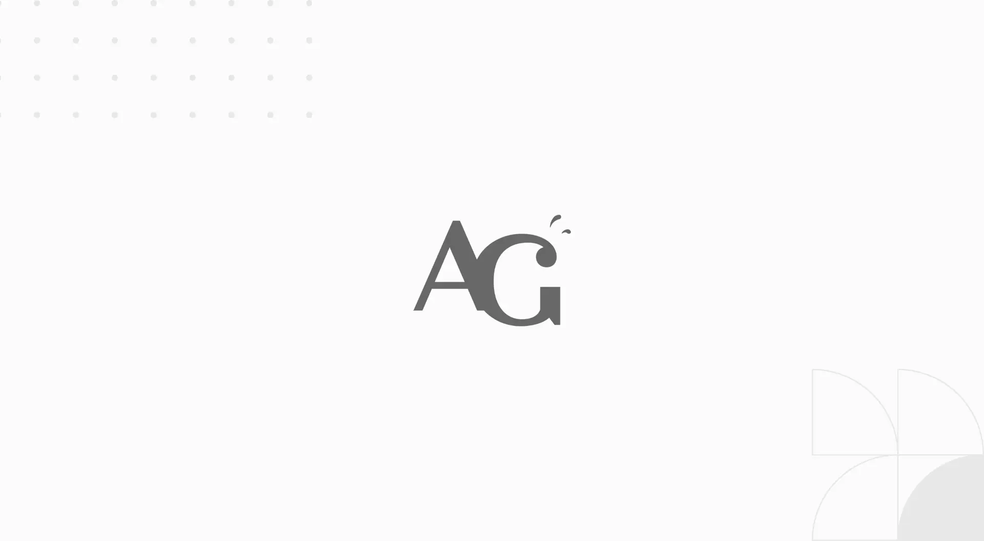cover image, brand logo that represents the letters A and a G together